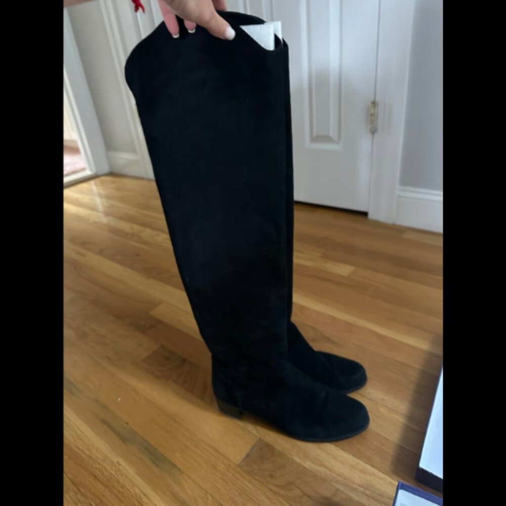 STUART WEITZMAN Suede Over the knee boot 8.5 - Picture 6 of 12